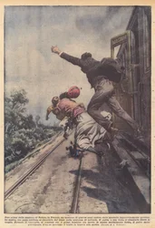 Poco prima della stazione di Tolone, in Francia, un bambino di quattro anni cadeva dallo sportello